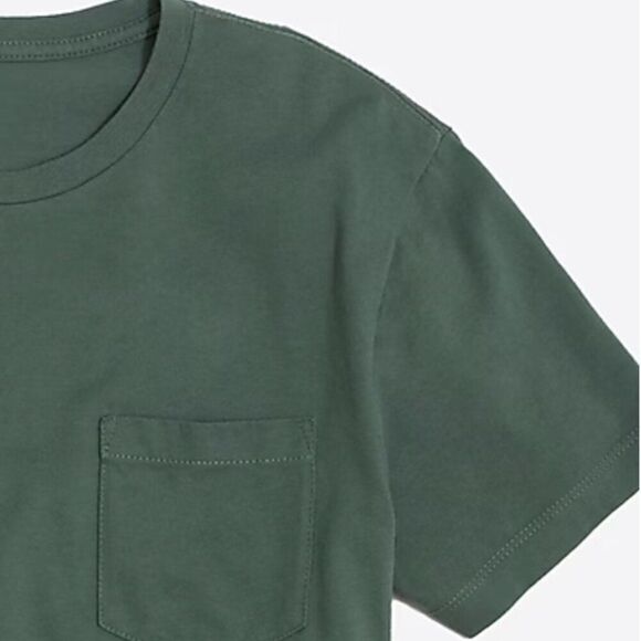J. Crew Factory 53623 Cotton-blend washed jersey pocket tee sage green NWT small - Picture 3 of 10